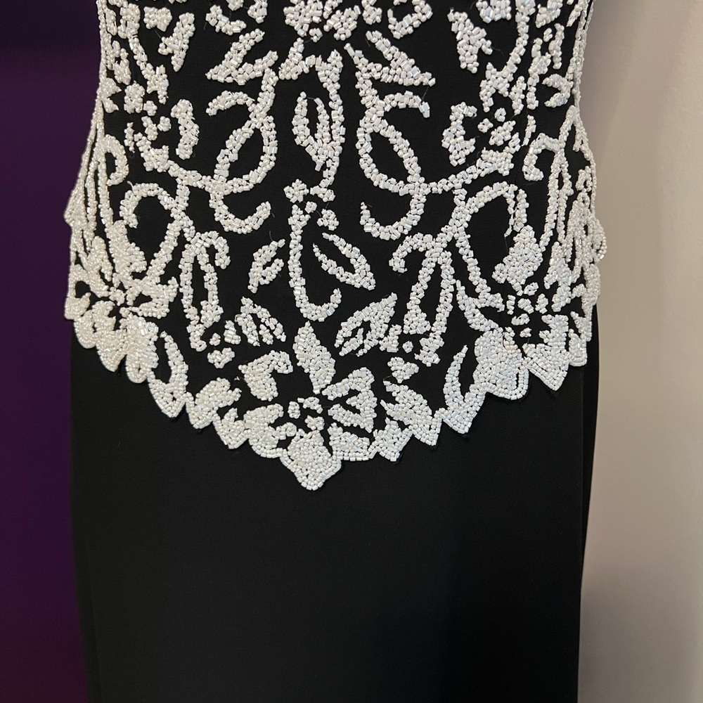 JKARA Sleeveless Gown with Beaded Top - Picture 4 of 13